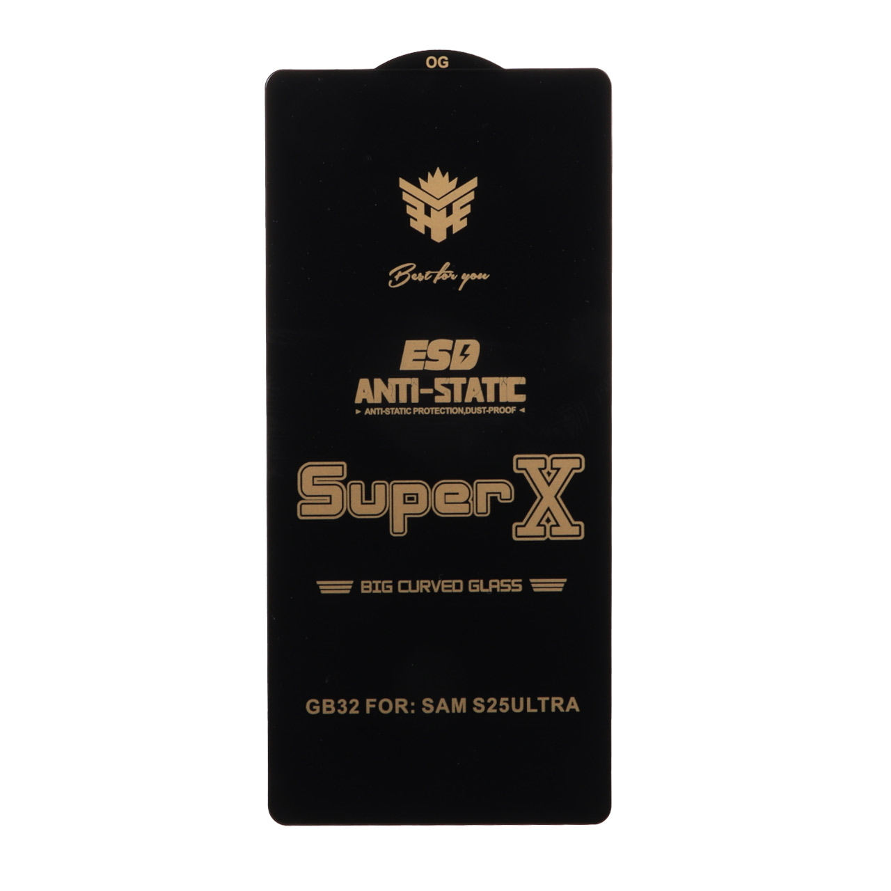 محافظ صفحه نمایش آنتی استاتیک Full Cover Super X مدل Samsung Galaxy S25 Ultra